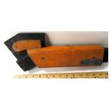 Industrial Wooden Mold orange in color