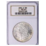1884-O Morgan Silver Dollar NGC MS-63