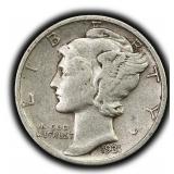 1931-S Mercury Dime 90% Silver United States Coin