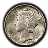 1939 Mercury Dime 90% Silver United States Coin