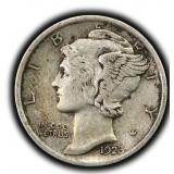 1923 Mercury Dime 90% Silver United States Coin