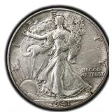 1941 Walking Liberty Half Dollar Silver US Coin