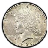 1922-P Peace Dollar Silver U.S. Philadelphia Mint