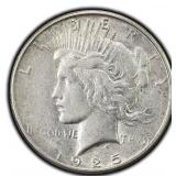 1925-S Peace Dollar Silver U.S San Francisco Mint
