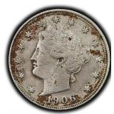 1906 Liberty Head V Nickel 5 Cent U.S. Coin