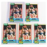 Five (5) 1990 Topps Art Monk (HOF 2008)