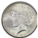 1924-P Peace Dollar Silver U.S. Philadelphia Mint