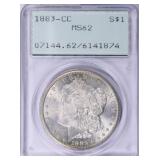 1883-CC Morgan PCGS MS-62 OGH 1st Gen