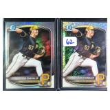 TWO (2) Bubba Chandler Baseball Cards incl. #d