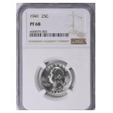 $7850 Guide: 1941 Washington Quarter NGC Proof-68