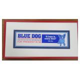 Blue Dog for President Print, 8'x16', $30 SHIP