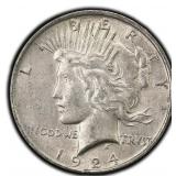 1924-P Peace Dollar Silver U.S. Philadelphia Mint