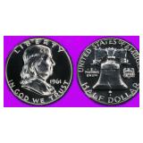 1961 Franklin Half Dollar NGC Proof-69 $675 NGC