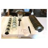 Twelve (12) Solar Panel Yard Lights