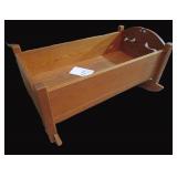 Solid Oak 34"L Cradle, Pegged Together