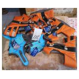 Seven (7) Dog Flotation Vests, XS-XL