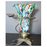 Tulip Shade Lamp with Butterfly