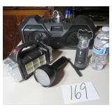 Radio, Flashlights and Lantern