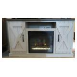 TV Stand with Fake Fireplace Heater !! works