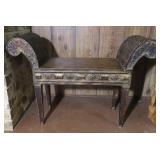 Metal Bench 35"x12"x27"