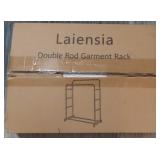 Double Rod Garment Rack, NEW IN BOX