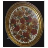 Dried Flowers Under Glass Framed