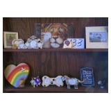 Contents of Two (2) Shelves incl Frames