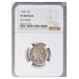 1935 Buffalo Nickel NGC VF Details