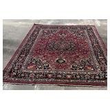 8'x11' Persian Mashad Hand Tied Rug $5700 Retail