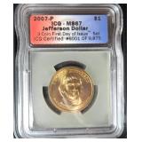 2007 Jefferson Dollar ICG MS67