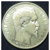 GOLD 1859 Gold 20 Francs, $892 Melt Value 2-2-26