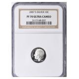 2007-S Roosevelt Dime Silver NGC Proof-70 UC
