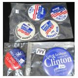 Bill Clinton Political Buttons