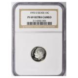 1993-S Roosevelt Dime Silver NGC Proof-69 UC