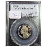 1976-S Five Cents PCGS PR69DCAM