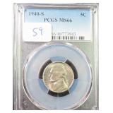 1940-S Five Cent PCGS MS66