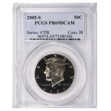 2005-S Kennedy Half Dollar PCGS Proof-69 DCAM