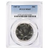 1987-D Kennedy Half Dollar PCGS MS-65