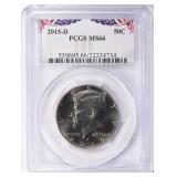 2015-D Kennedy Half Dollar PCGS MS-66