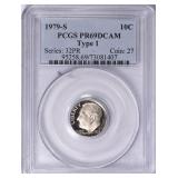 1979-S Roosevelt Dime Type 1 PCGS Proof-69 DCAM