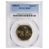 2004-D Sacagawea Dollar PCGS MS-67