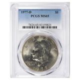 1977-D Eisenhower Dollar PCGS MS-65