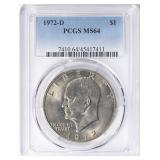1972-D Eisenhower Dollar PCGS MS-64