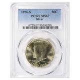 SILVER 1976-S Kennedy Half Dollar PCGS MS-67