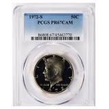 1972-S Kennedy Half Dollar PCGS Proof-67 CAMEO