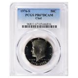 1976-S Kennedy Half Dollar Clad PCGS Proof-67 DCAM