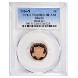 2016-S Lincoln Cent Shield PCGS Proof-69 DCAM