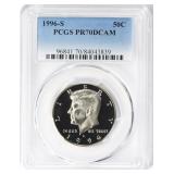 1996-S Kennedy Half Dollar PCGS Proof-70 DCAM