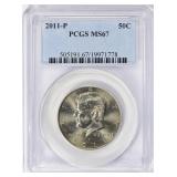 2011-P Kennedy Half Dollar PCGS MS-67