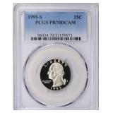 1995-S Washington Quarter PCGS Proof-70 DCAM